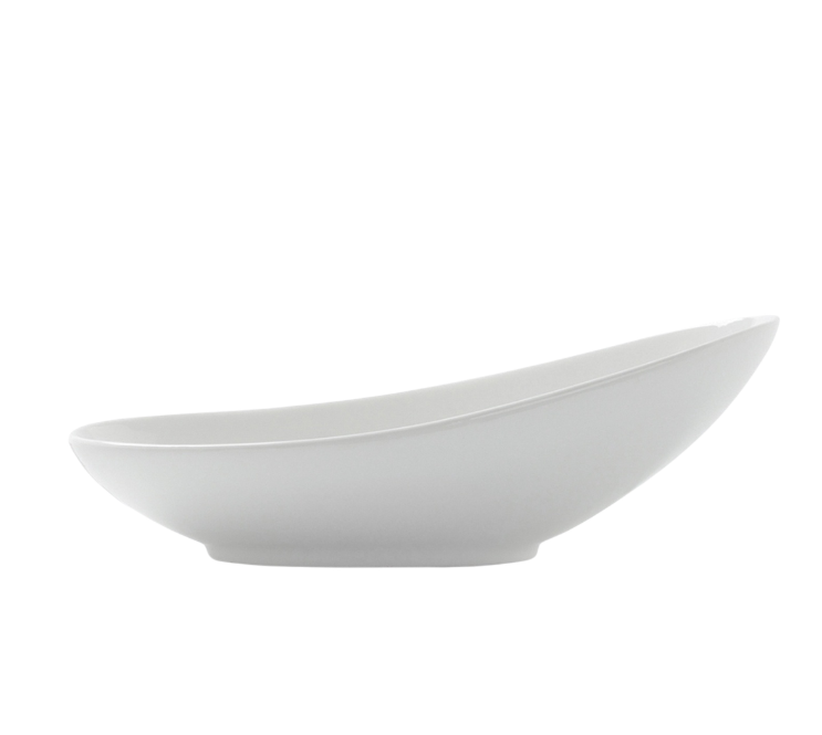 ХАННА, салатник фигурный, 350 мл, фарфор, белый