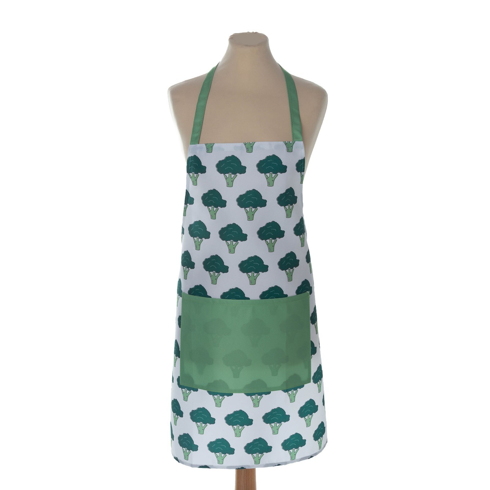 БРОККОЛИ, фартук кухонный, 70х72 см, зеленый