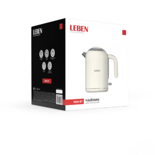 ЛЕБЕН, чайник электрический, 1,7 л, бежевый