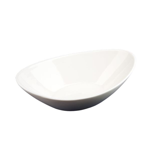 МАРШМЕЛЛОУ, салатник, фарфор, 23,5х14,5х8 см, белый