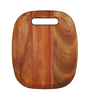 АКАЦИЯ, доска разделочная, овальная, 24x20 см, акация