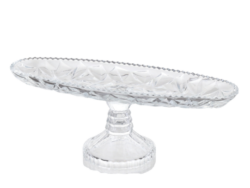 ГЛАСС, блюдо на ножке, 31 см, стекло