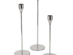 КЛАССИКА, набор подсвечников, 3 шт, серебро