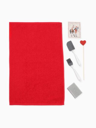 ВИНТЕР, набор новогодний подарочный, 6 предметов, полотенце и аксессуары