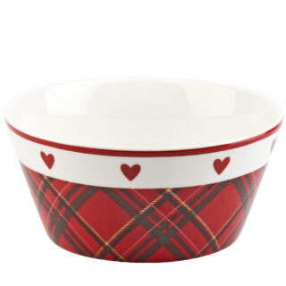ВИНТЕР Эдинбург, салатник, 14 см, 600 мл, красная клетка