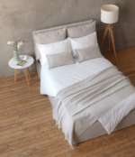 СМУФ, двуспальная кровать с подъемным механизмом, 160х200 см, светло-серый