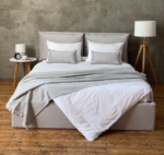 СМУФ, двуспальная кровать с подъемным механизмом, 160х200 см, светло-серый