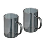 ГРАФИТ, набор кувшин для воды, 1,8 л, 2 кружки, 200 мл, нержавеющая сталь