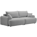 КЬЯНТИ, диван-кровать, прямой, серый, велюр Tesoro Smoke