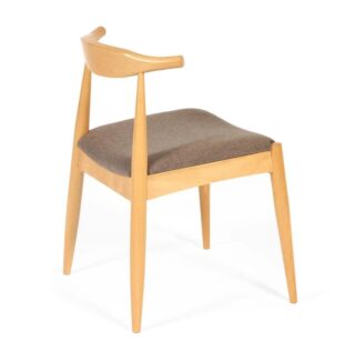 БУЛЛ, стул из массива бука с мягким сидением, цвет натуральный