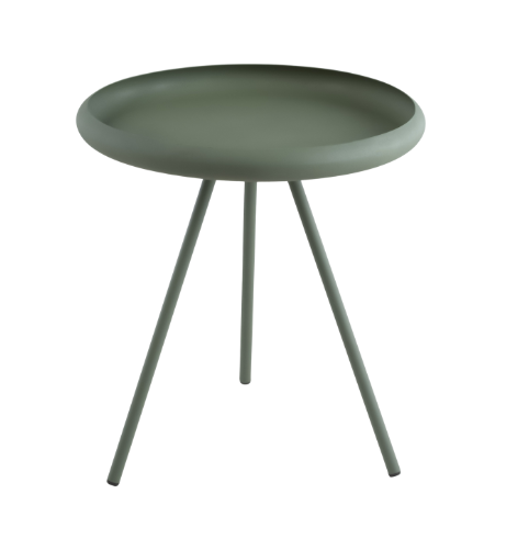 ТРИПЛ, столик журнальный, круглый, 50 см, оливковый