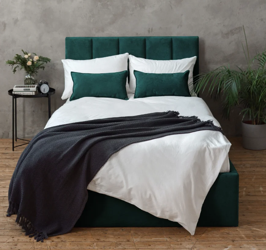 КЕЛЛИ, мягкая кровать с подъемным механизмом, 120х200 см, изумруд КЕЛЛИ, мягкая кровать с подъемным механизмом, 120х200 см, изумруд