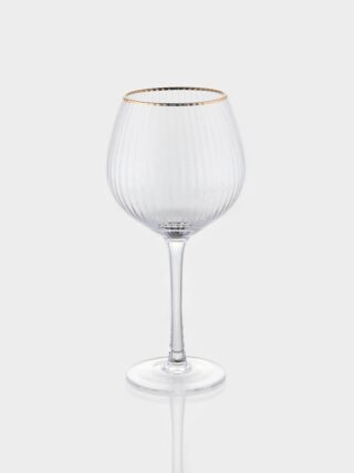 ОРИОН, набор бокалов для вина, 4 шт, 550 мл, стекло, золотая отводка