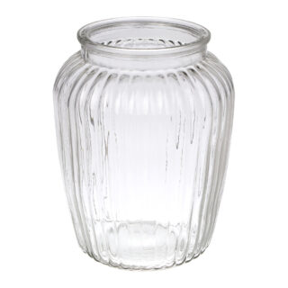 ЛАДЕКОР, ваза стеклянная, 14х18,5 см, прозрачный