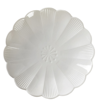 РОМАШКА, тарелка, фарфор, 24 см, белый