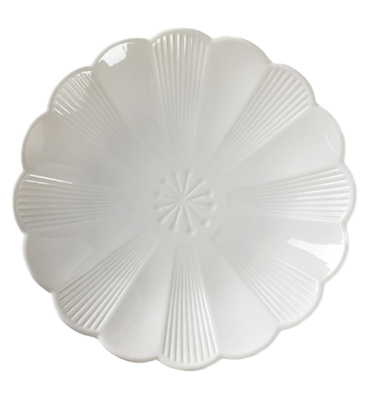 РОМАШКА, тарелка, фарфор, 24 см, белый