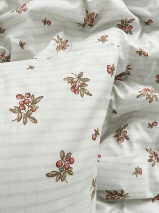 ПРОВАНС, комплект постельного белья, евро, сатин, бежевый с ягодами