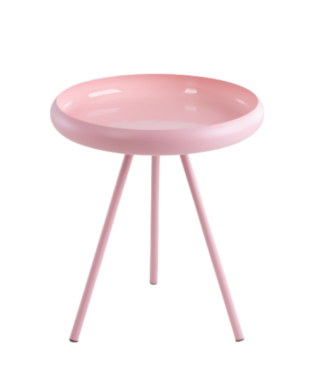 ТРИПЛ, столик журнальный, круглый, 45 см, розовый