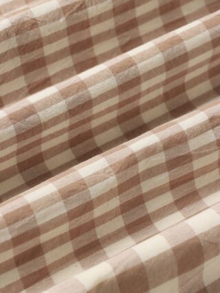 КАНТРИ, комплект постельного белья, 1,5 сп, хлопок, бежевая клетка мелкая