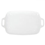 МАРШМЕЛЛОУ, блюдо с ручками, фарфор, 30,5х18х2,5 см, белый