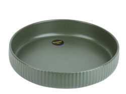 СКАНДИ, тарелка, фарфор, 24,5х3,5 см, зеленый