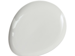 БЛАНШ, блюдо овальное, 28 см, фарфор, белый