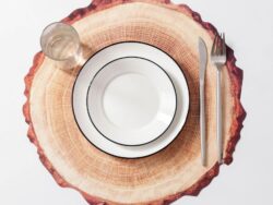 "Спил", салфетка сервировочная на стол, 38×39 см, бежевый