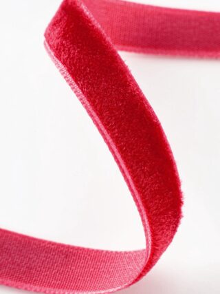 ГИФТ, лента бархатная, 10 мм, 18 м, красный