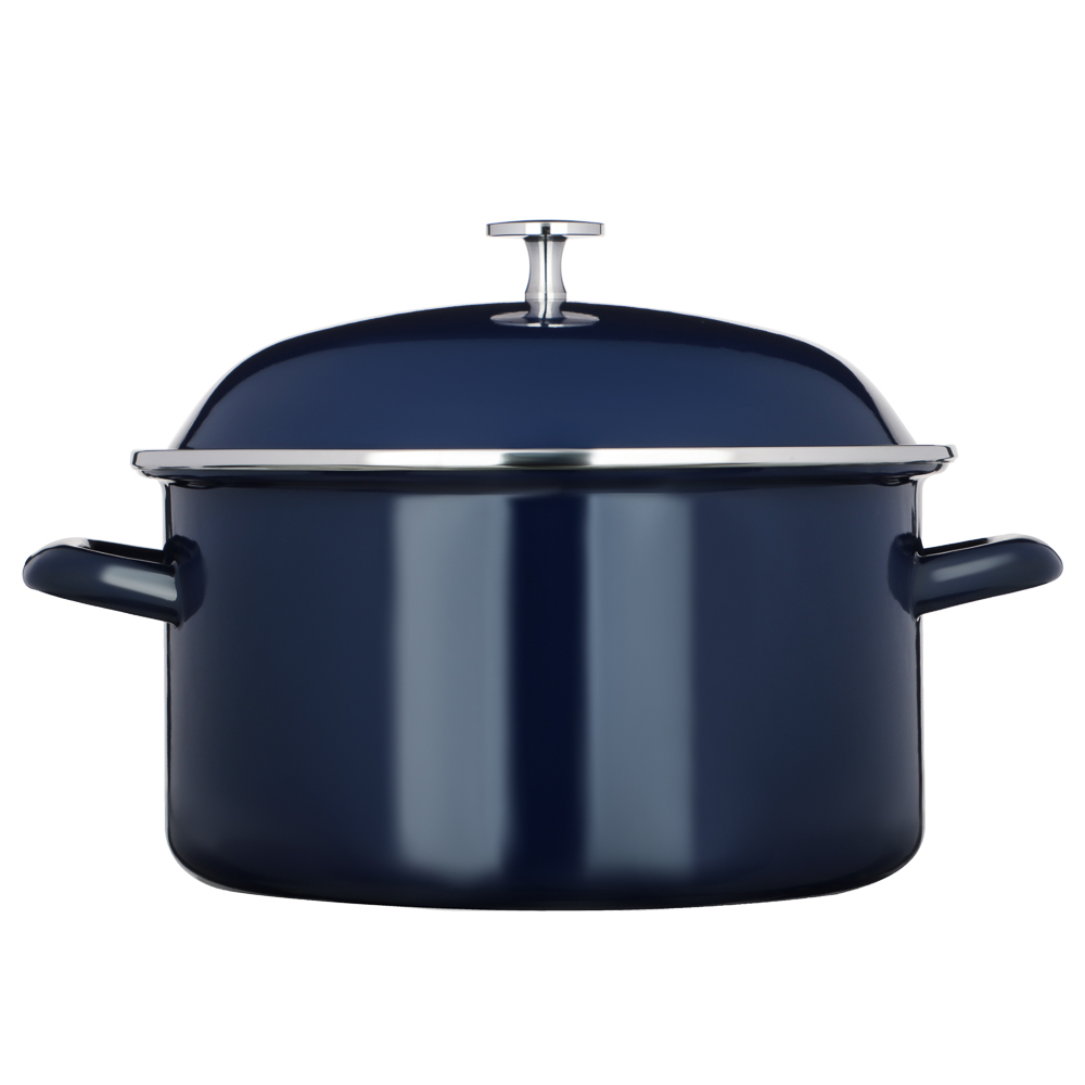 НОЭМИ, кастрюля эмалированная, 5,5 л, индукция, синий