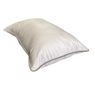 ЛЕВАДИЯ, подушка декоративная с контрастным кантом, 30х50 см, бежевый