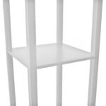 ПРАКТИК, торшер с полками, Е27 40 Вт, 26х26х159 см, белый