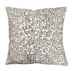 КАВАЛА, подушка декоративная, бархат, 40х40 см, бежевый/черный