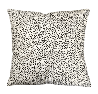 КАВАЛА, подушка декоративная, бархат, 40х40 см, бежевый/черный