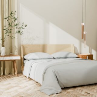 ОДНОТОН, комплект постельного белья, 1,5 сп, сатин, светло-серый