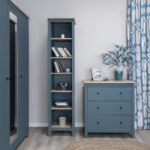 САГА, стеллаж, 50х42х215 см, бирюзовый/ясень, М2