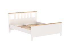 САГА, кровать двуспальная, 160х200 см, белый/ясень, М4