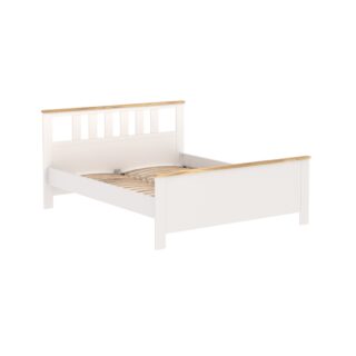 САГА, кровать двуспальная, 160х200 см, белый/ясень, М4