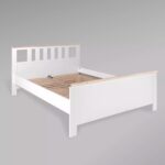 САГА, кровать двуспальная, 160х200 см, белый/ясень, М4