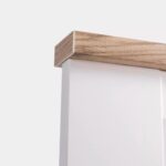 САГА, кровать двуспальная, 160х200 см, белый/ясень, М4