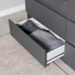 КАСТОР, тумба, 4 ящика, 129х40х54 см, серый, М2