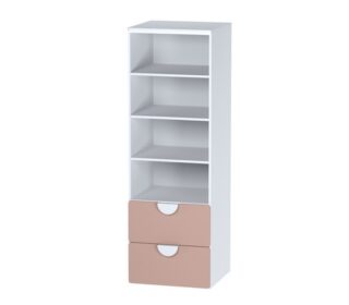 ПИКСИ, стеллаж с 2 ящиками, 60x57x180, персиковый