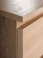 ВАРМА ПРАЙМ, комод, 6 ящиков, 160х48х77 см, натуральный шпон, дуб беленый