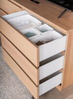 ВАРМА ПРАЙМ, комод, 6 ящиков, 160х48х77 см, натуральный шпон, дуб беленый