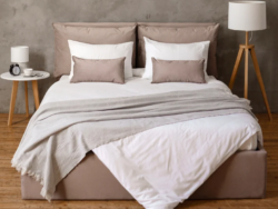 СМУФ, двуспальная кровать с подъемным механизмом, 160х200 см, бежевый