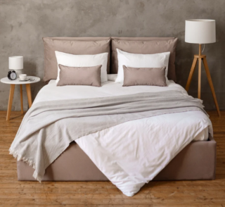 СМУФ, двуспальная кровать с подъемным механизмом, 160х200 см, бежевый