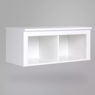 САГА, полка навесная, 2 секции, 91х62 см, белый