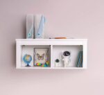 САГА, полка навесная, 2 секции, 91х62 см, белый