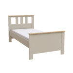 САГА, кровать односпальная, 90х200 см, кашемир/ясень