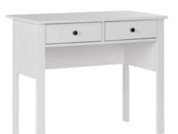 САГА, стол туалетный, 2 ящика, 92х45 см, белый