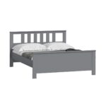 САГА, кровать двуспальная, 160х200 см, серый, М4